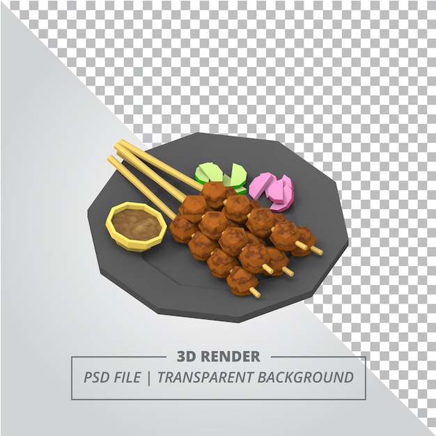 RENDER 3D DE POLY SATAY BAJO