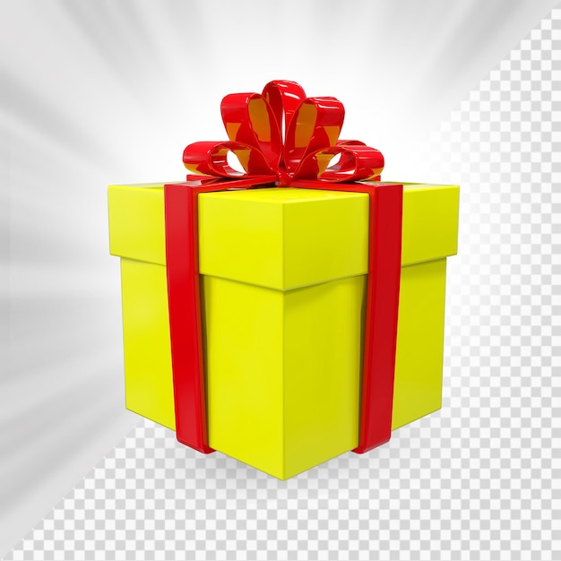 Render 3d de regalo