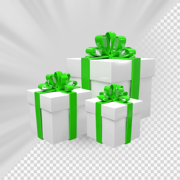 Render 3d de regalo