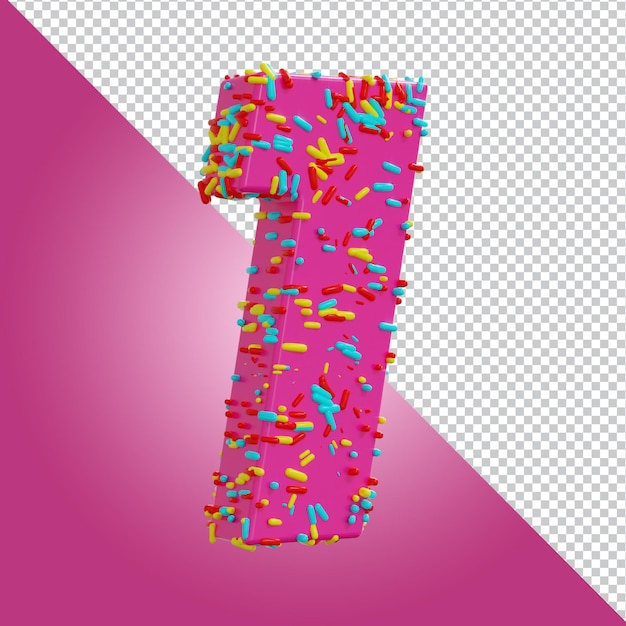 Render 3D de rocía la letra del alfabeto aislado