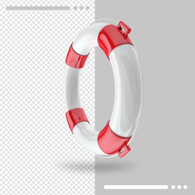 Render 3d de salvavidas aislado