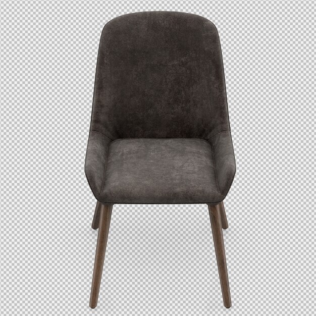 Render 3d de silla isometrica