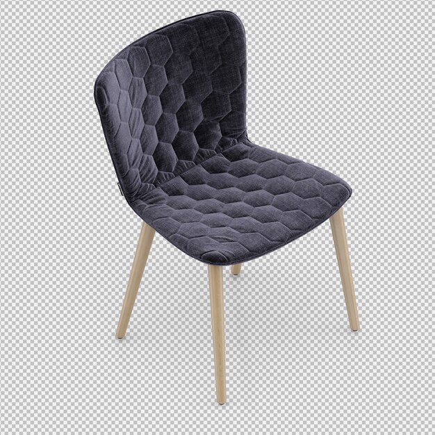 Render 3D de silla isometrica