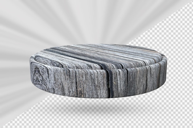 Render 3d de tablero de madera
