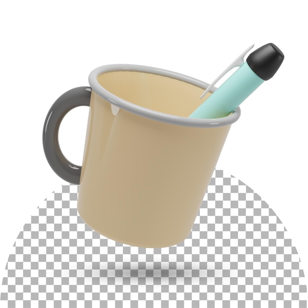 Render 3D de vidrio