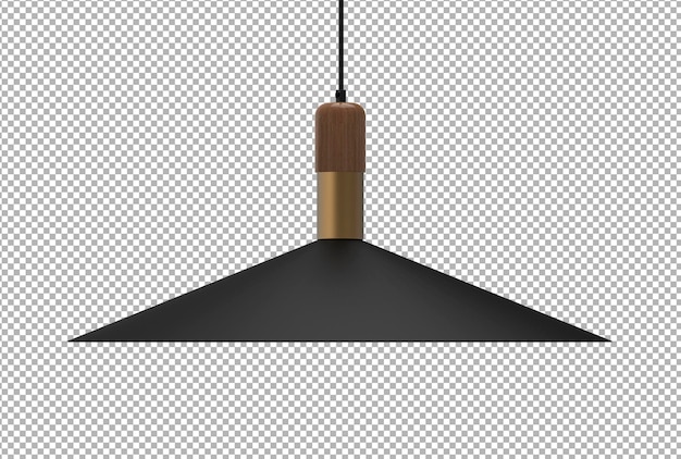 Render de creador de escena de lámpara colgante 3d aislado
