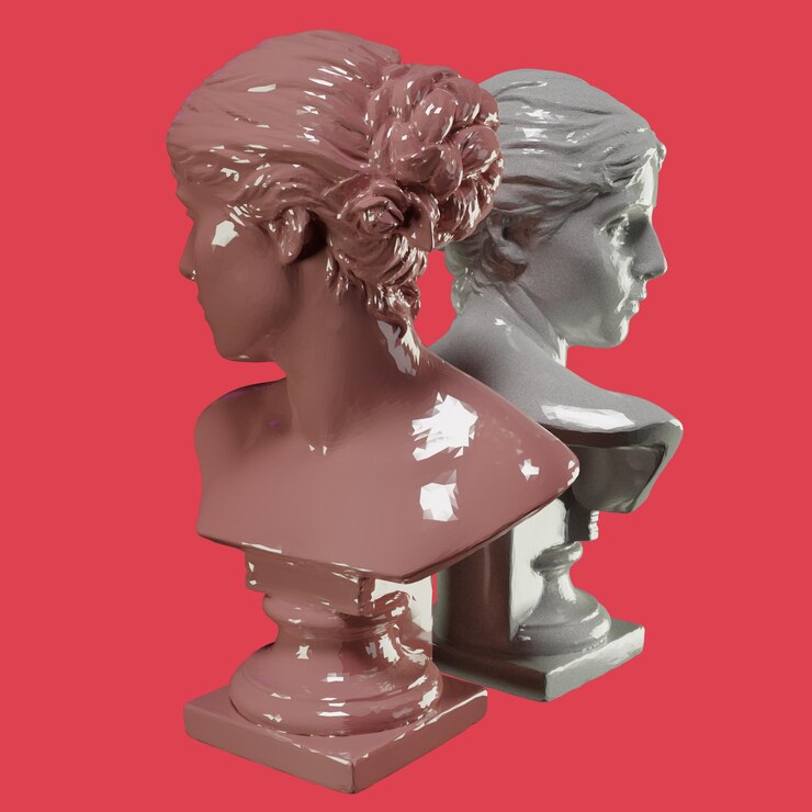 PSD render elemen 3d stok