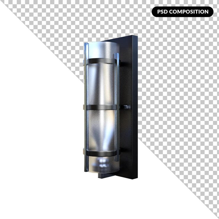 PSD render de lámpara aislada
