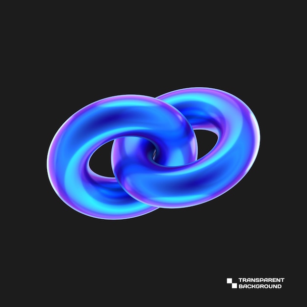 RENDER OBJEK LOGAM UNGU ABSTRAK 3D
