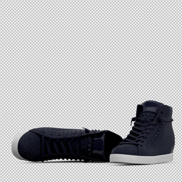 Render terisolasi 3D isometrik sepatu