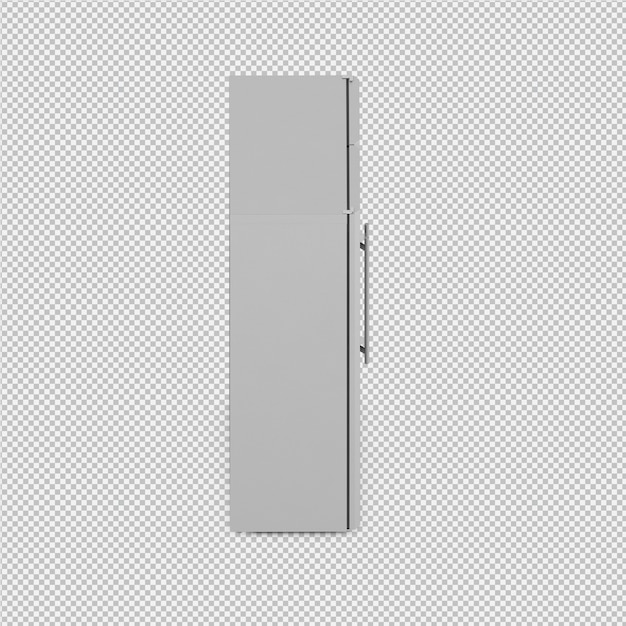 Render terisolasi 3D Kulkas isometrik