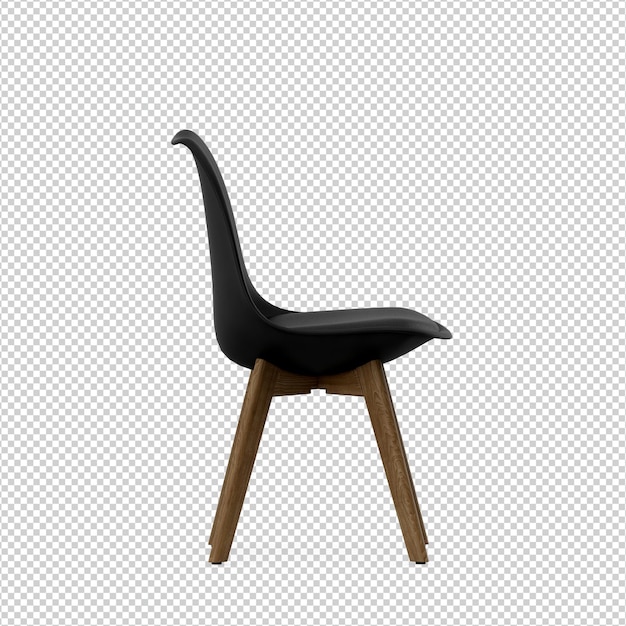 Render terisolasi kursi 3D