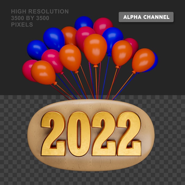 Rendering 3D 2022 PSD Premium