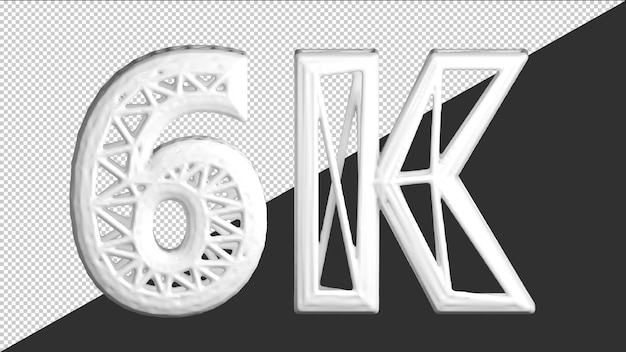 rendering 3D 6K seguace