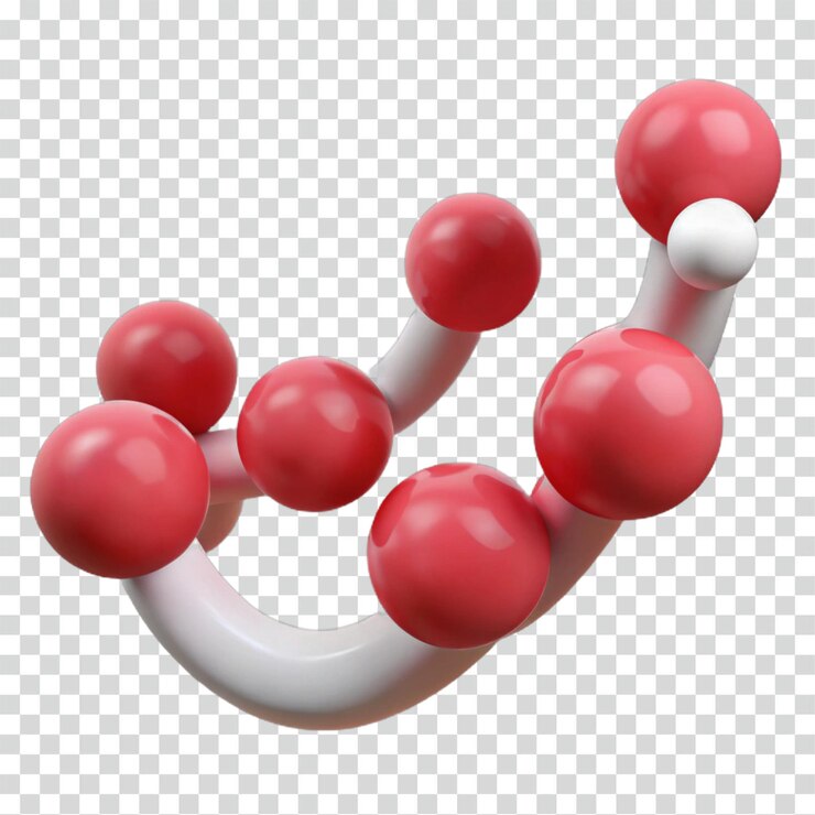 PSD rendering 3d abstrait de sphères connectées