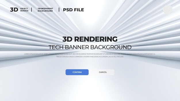 Rendering 3D astratto bg psd