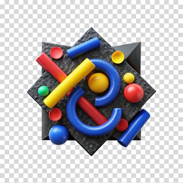 Rendering 3D astratto geometrico