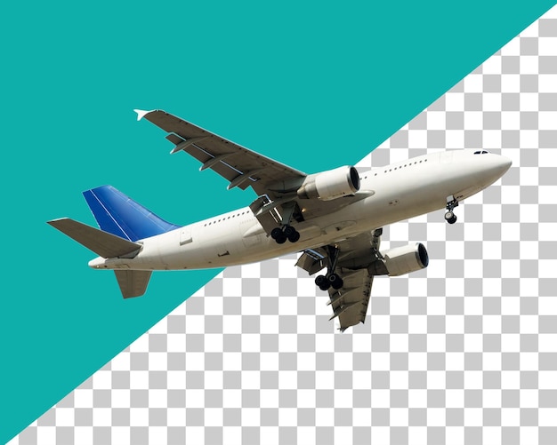 Rendering 3D d'un avion sur un fond transparent