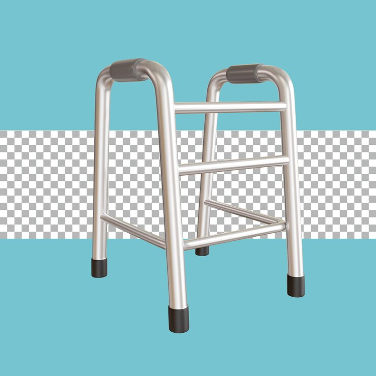 PSD rendering 3d caminante de cuatro patas transparente