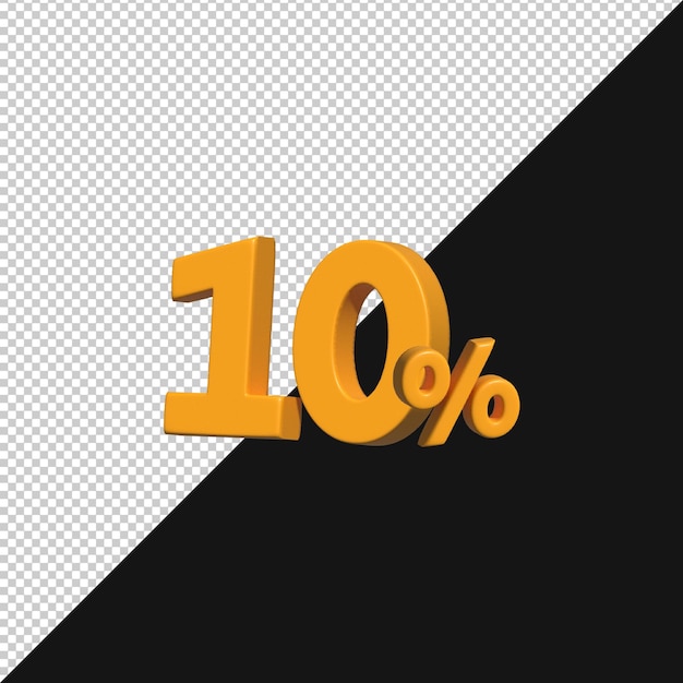 Rendering 3D con sconto del 10 per cento