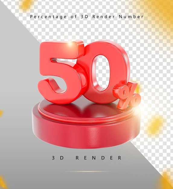 Rendering 3D del 50%
