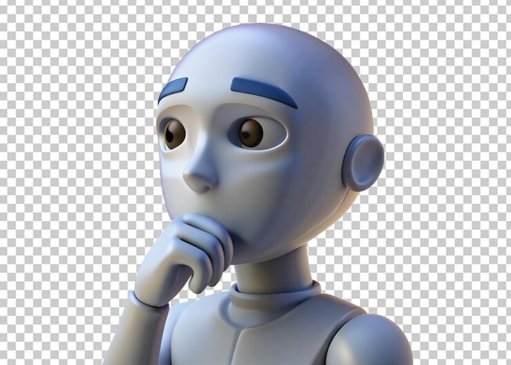 PSD rendering 3d del concetto di biorobot