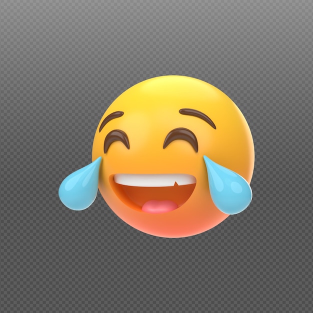 Rendering 3D del concetto di emoticon