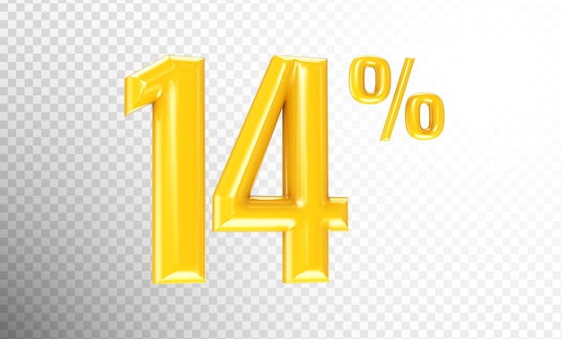 Rendering 3D del numero