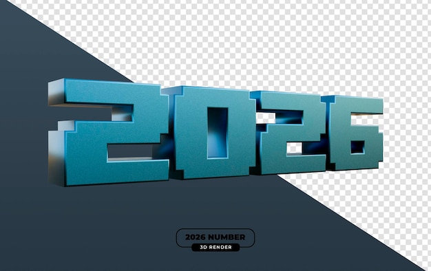 Rendering 3D del nuovo anno 2026