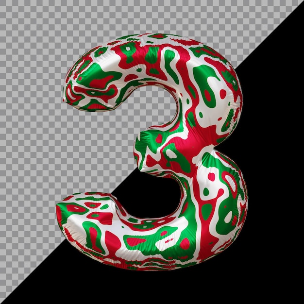 Rendering 3D del palloncino numero 3