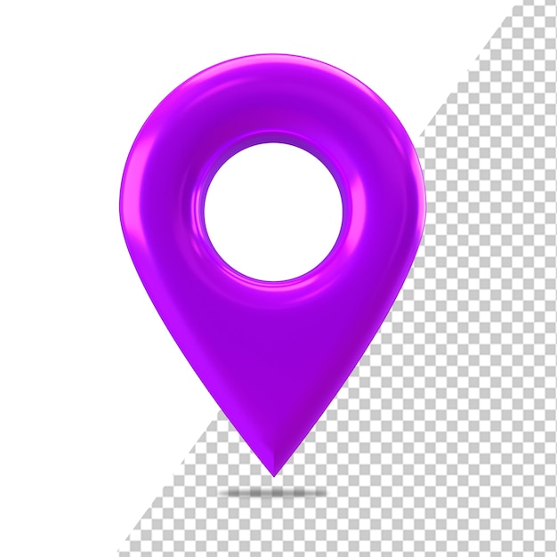 Rendering 3d del puntatore della mappa della posizione