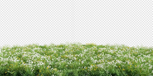 Rendering 3D del rendering di paesaggi naturali