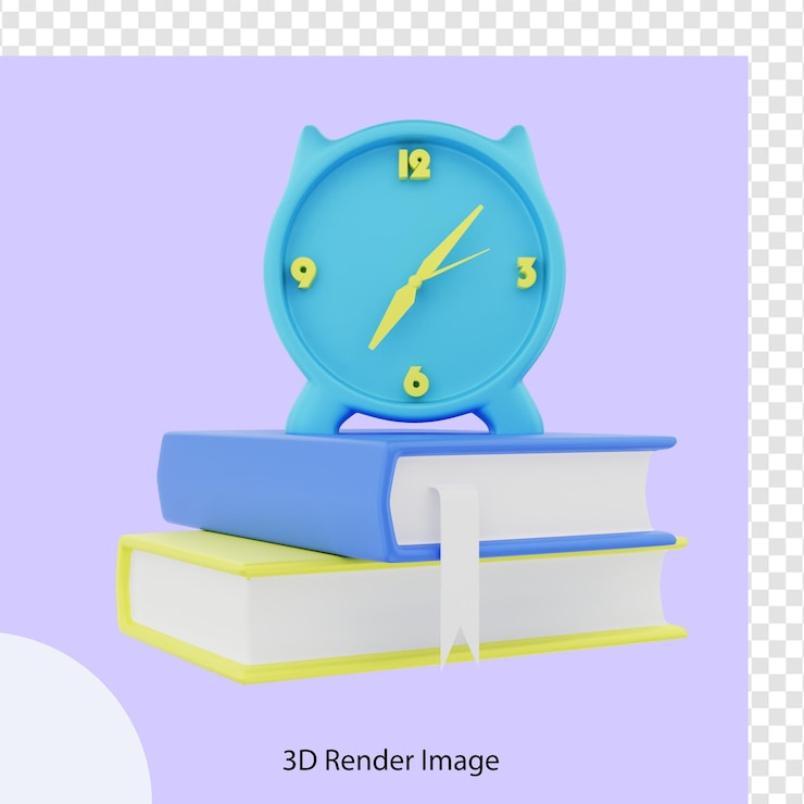 PSD rendering 3d del tempo di studio