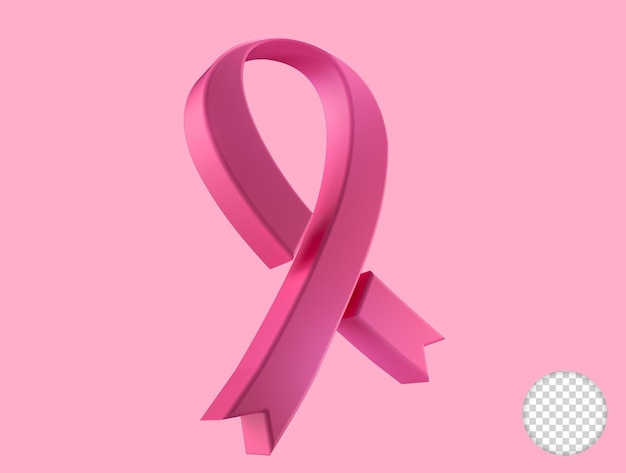 Rendering 3D dell'icona del cancro al seno