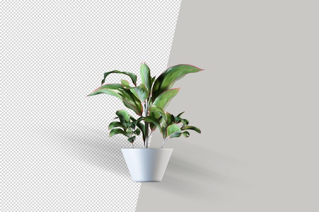 Rendering 3D dell'impianto isometrico