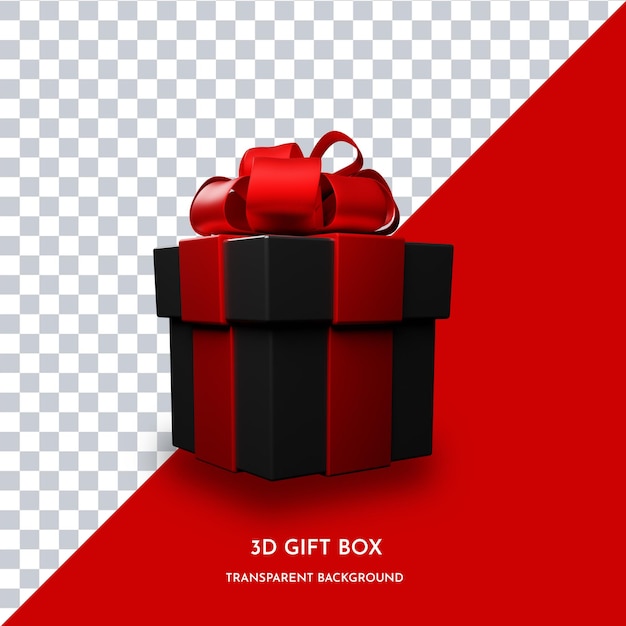 Rendering 3d della confezione regalo