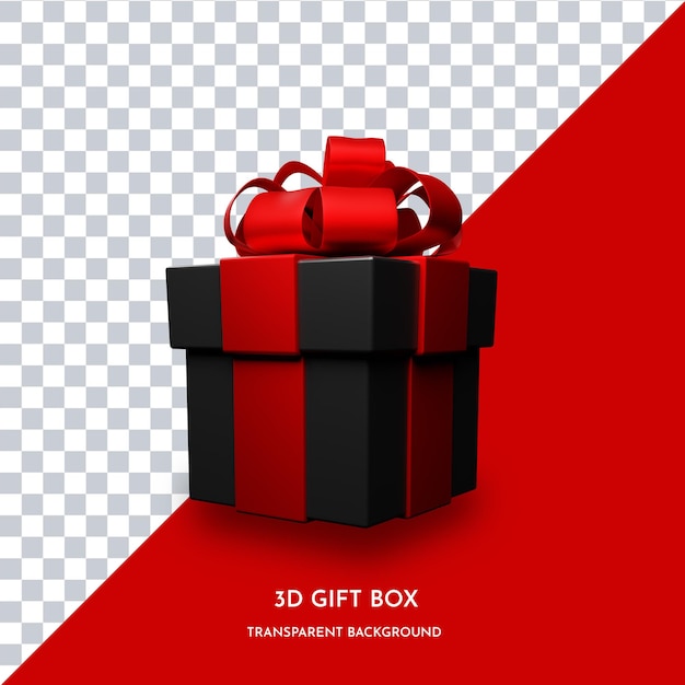 Rendering 3d della confezione regalo