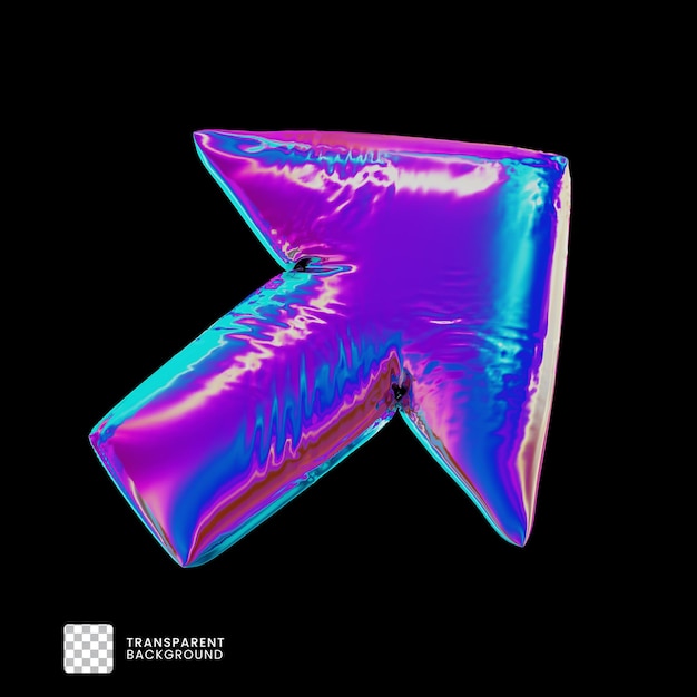 Rendering 3D della freccia olografica