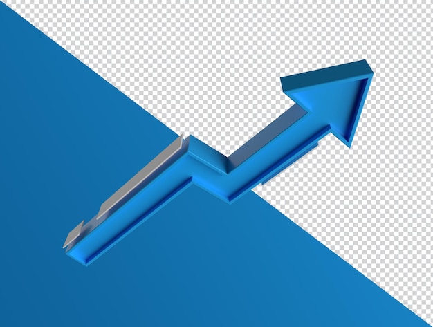 Rendering 3D della freccia