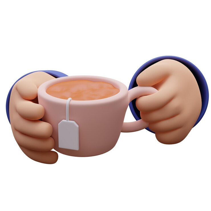 PSD rendering 3d della mano che tiene un cupcake con panna