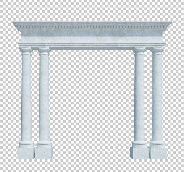 PSD rendering 3d della struttura dell'edificio isolata