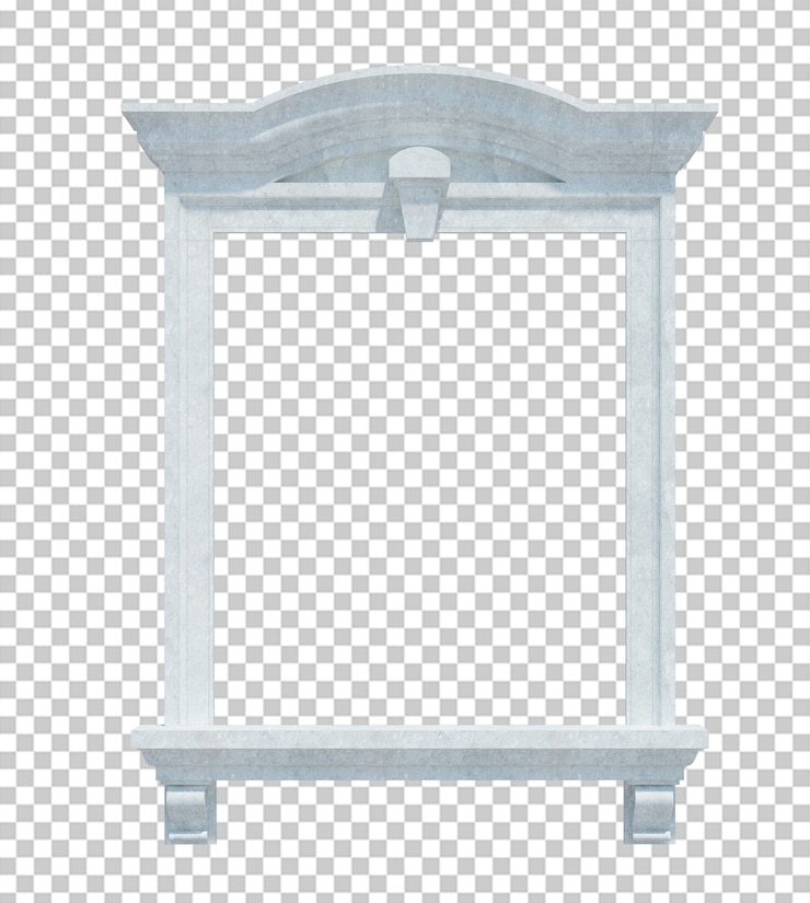 PSD rendering 3d della struttura dell'edificio isolata
