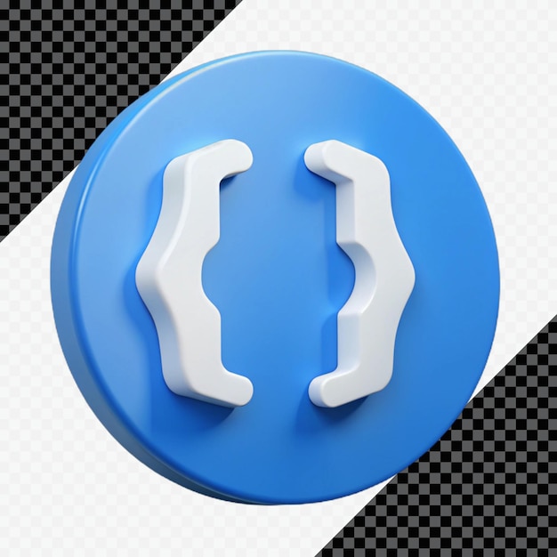 Rendering 3D delle spine sul cerchio blu