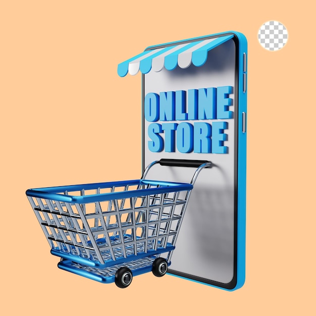 Rendering 3D di acquisti online