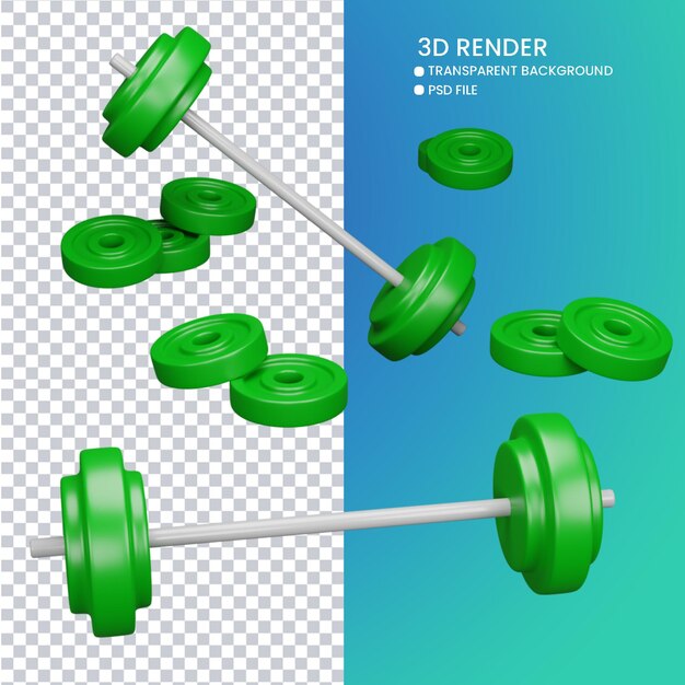 Rendering 3D di carino bilanciere