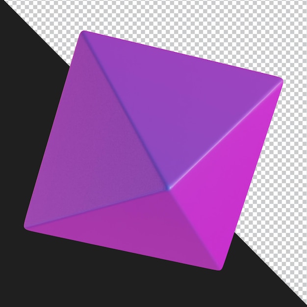 Rendering 3d di design del materiale gradiente futuristico di forma geometrica astratta