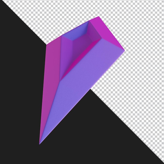Rendering 3d di design del materiale gradiente futuristico di forma geometrica astratta