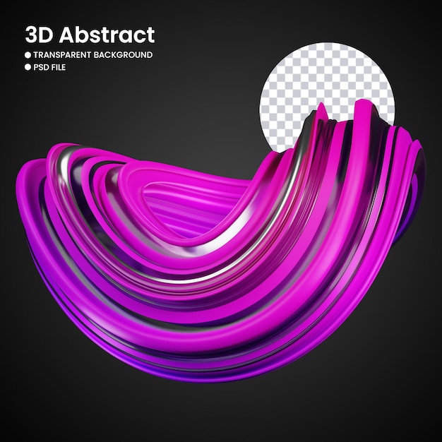 Rendering 3D di forme astratte