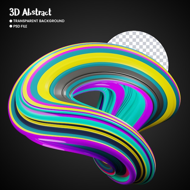 Rendering 3D di forme astratte