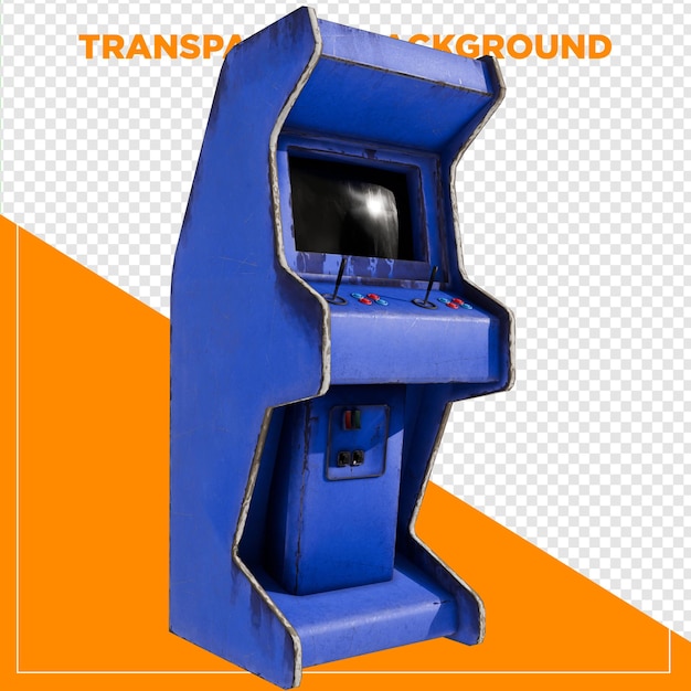 Rendering 3D di giochi arcade con sfondo trasparente